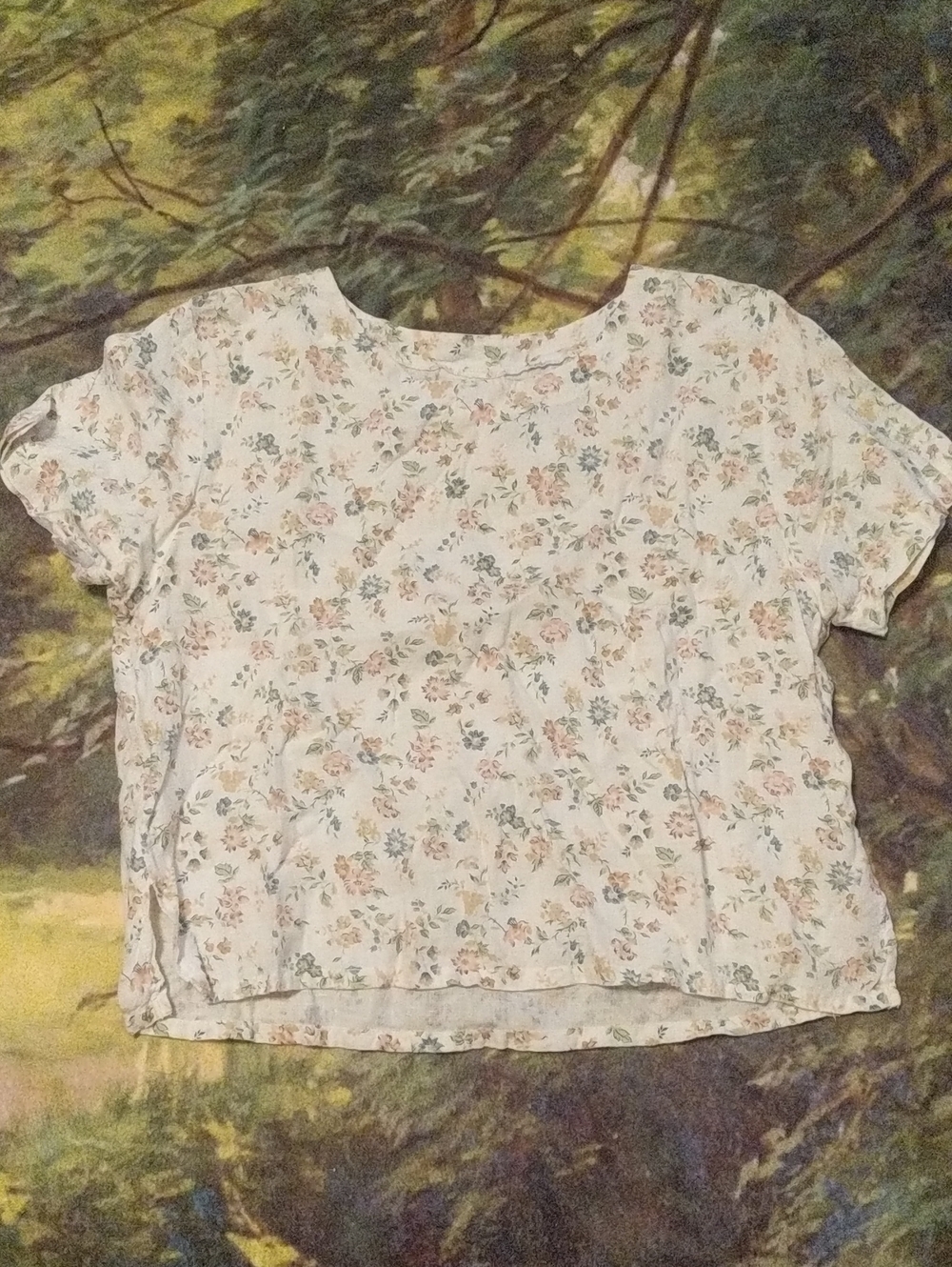 Linen Boxy Top